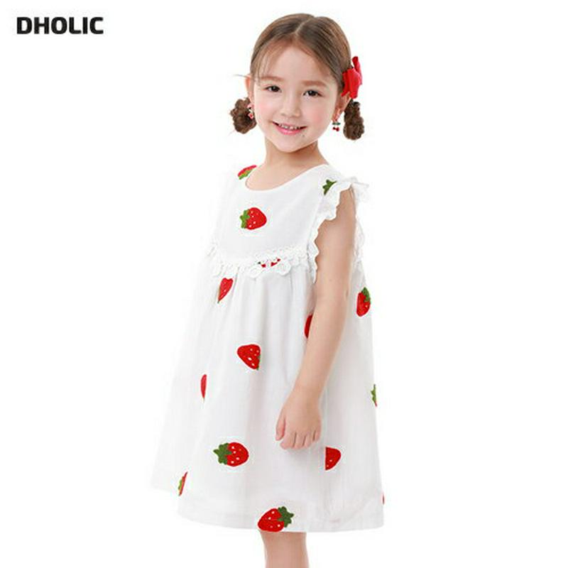 レースラインストロベリーワンピース・p001693 キッズ【3~8才】【ops】【ワンピース ミディ丈 ミディワンピース イチゴ いちご 苺 総柄 フリル レース フリルワンピース 可愛い かわいい 女の子 子供 こども 子供服 こども服】【KIDS】