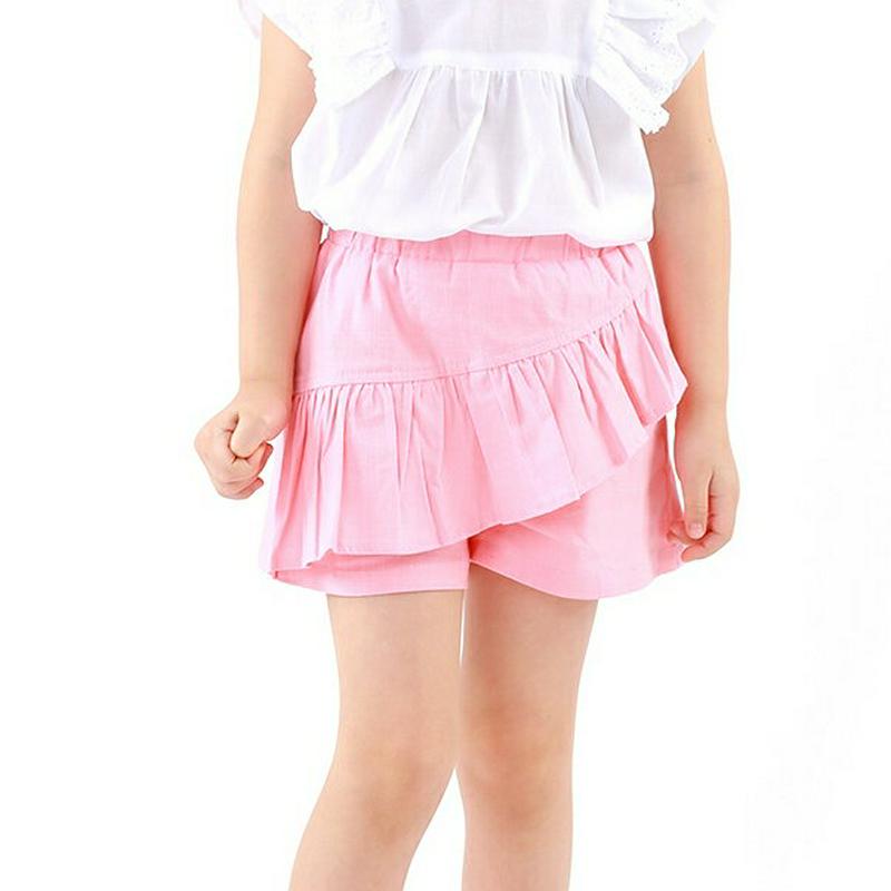 フリルショートパンツ・p001750 キッズ【3~8才】【pt】【パンツ ショートパンツ 短パン ズボン ボトムス ショート丈 フリル 可愛い かわいい 女の子 子供 こども 子供服 こども服】【KIDS】