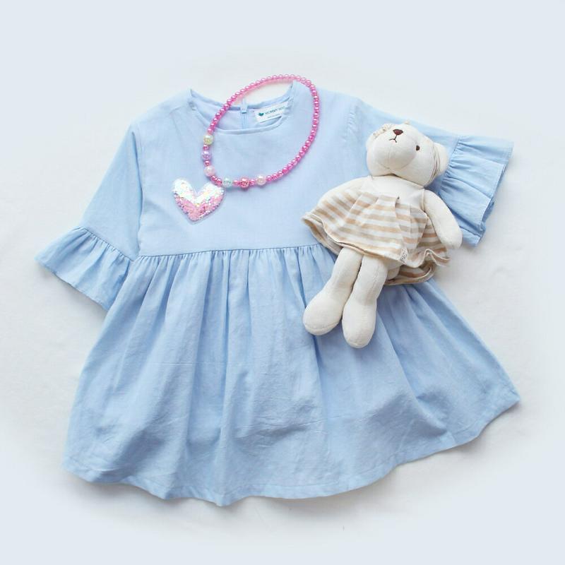 ベルスリーブワンピース・p000874 キッズ【3~8才】【ops】【ワンピース ミニワンピース ショート丈 ベルスリーブ 七分