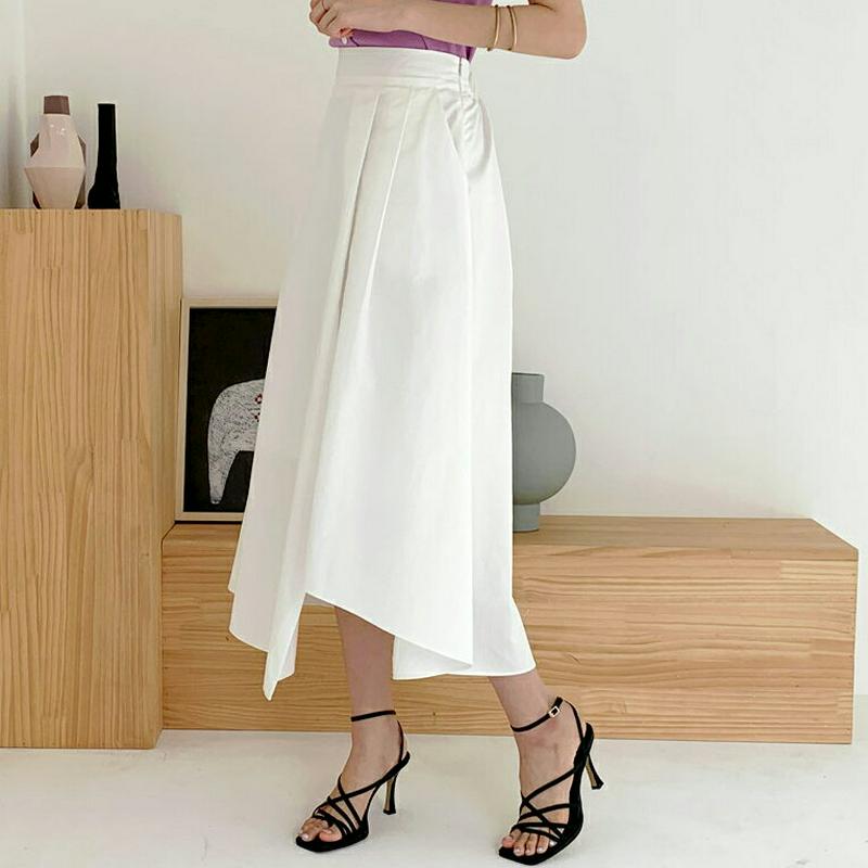 アンバランスフレアスカート・全3色・t56039 レディース 【sk】【スカート ロング ロングスカート フレア フレアスカート