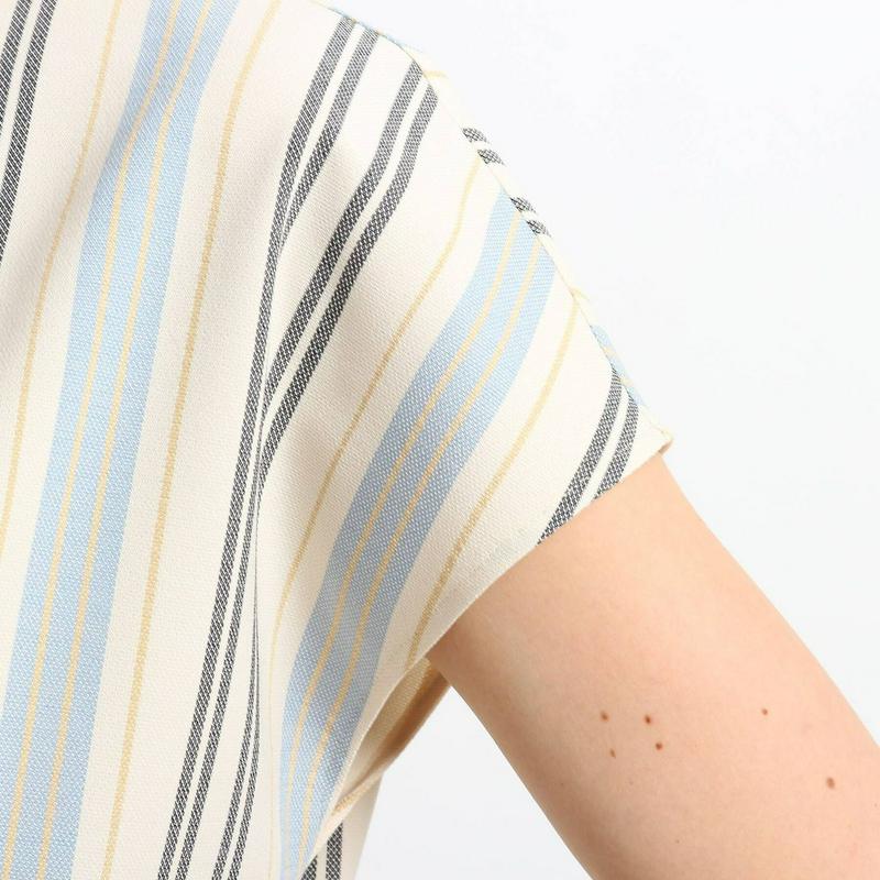 ［Ｓ］【ＷＥＢ限定／マシンウォッシュ】フレンチスリーブカットソー＋タイ
