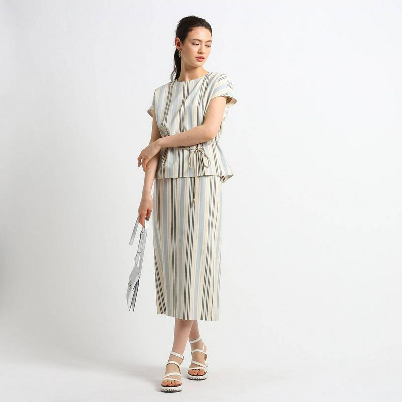 ［Ｓ］【ＷＥＢ限定／マシンウォッシュ】フレンチスリーブカットソー＋タイ