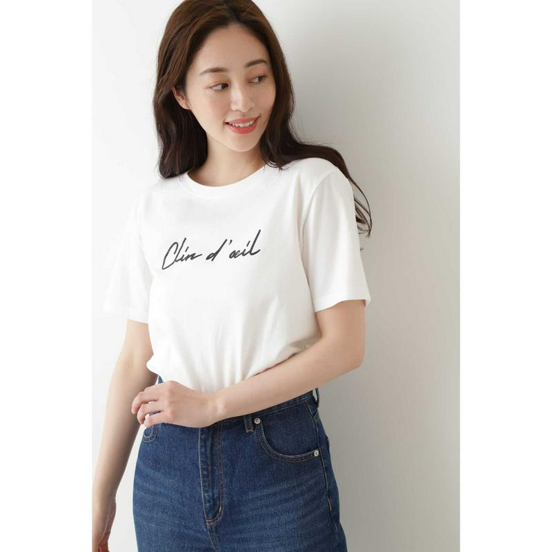 ｜ｗｉｔｈ　ＣａｎＣａｍ　６月号掲載｜ウインク　ロゴＴシャツ半袖◆