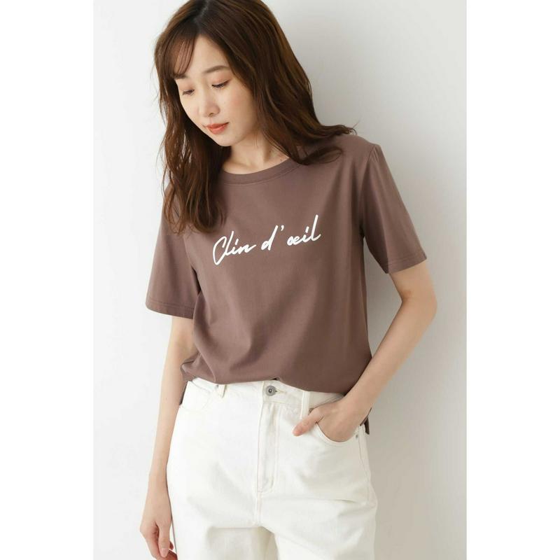 ｜ｗｉｔｈ　ＣａｎＣａｍ　６月号掲載｜ウインク　ロゴＴシャツ半袖◆