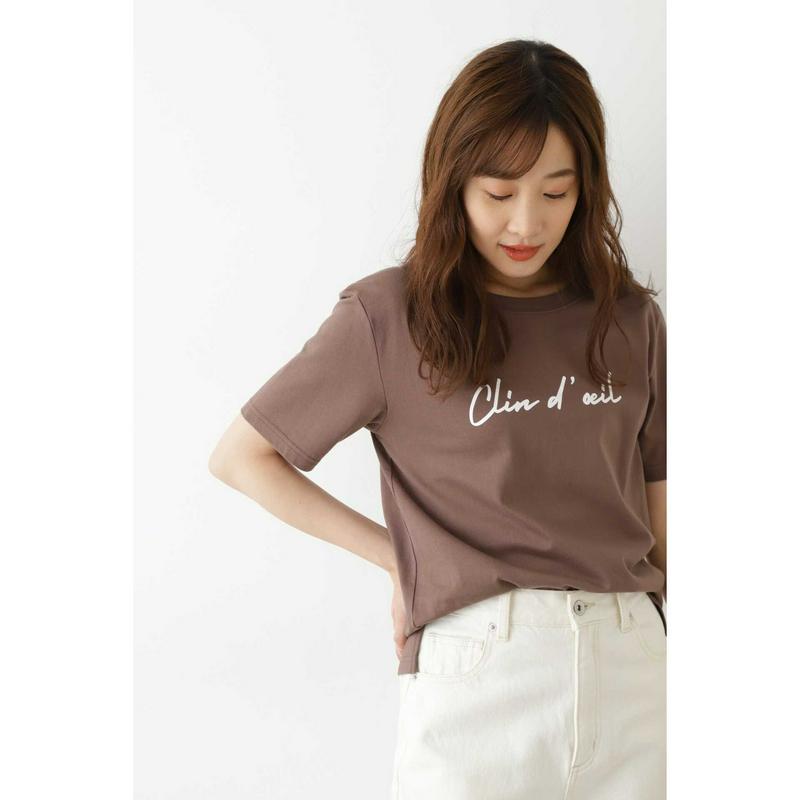 ｜ｗｉｔｈ　ＣａｎＣａｍ　６月号掲載｜ウインク　ロゴＴシャツ半袖◆