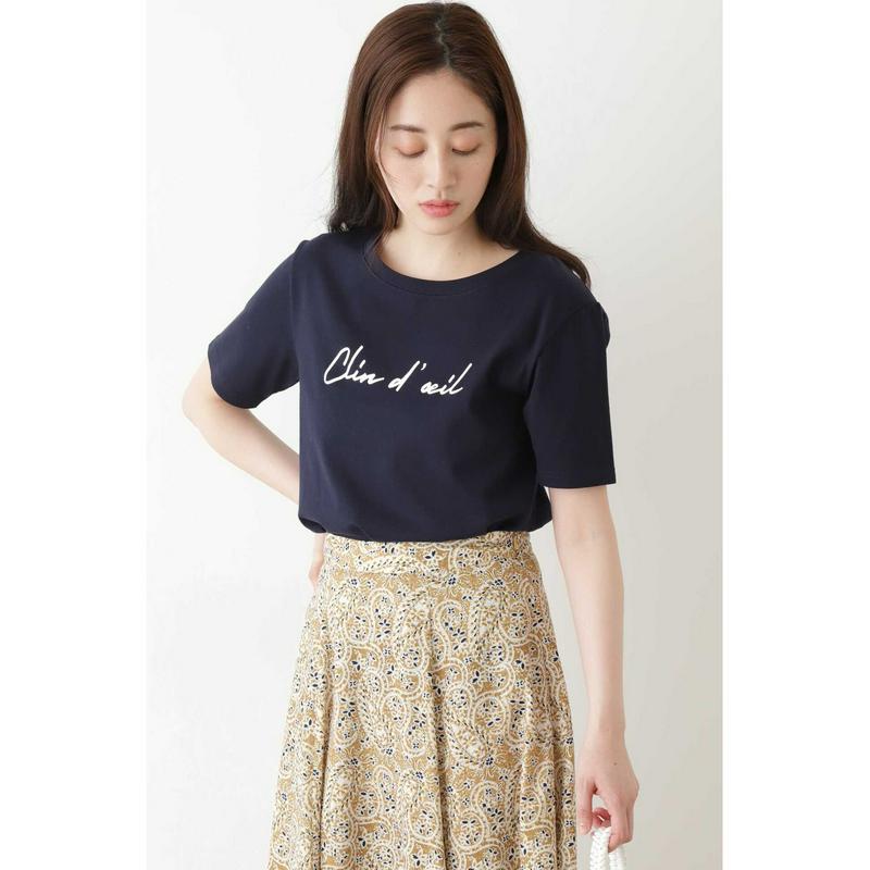 ｜ｗｉｔｈ　ＣａｎＣａｍ　６月号掲載｜ウインク　ロゴＴシャツ半袖◆