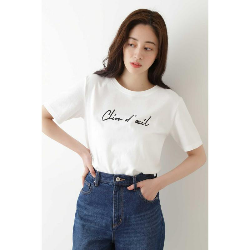 ｜ｗｉｔｈ　ＣａｎＣａｍ　６月号掲載｜ウインク　ロゴＴシャツ半袖◆