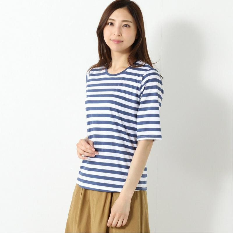 選べる１０色展開◎ＵＳＡコットン使用の汗染み防止５分袖Ｔシャツ