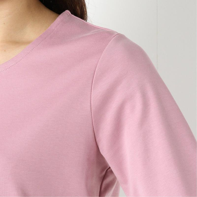 プレミアムコットン７分袖Ｔシャツ【無地・ボーダー】