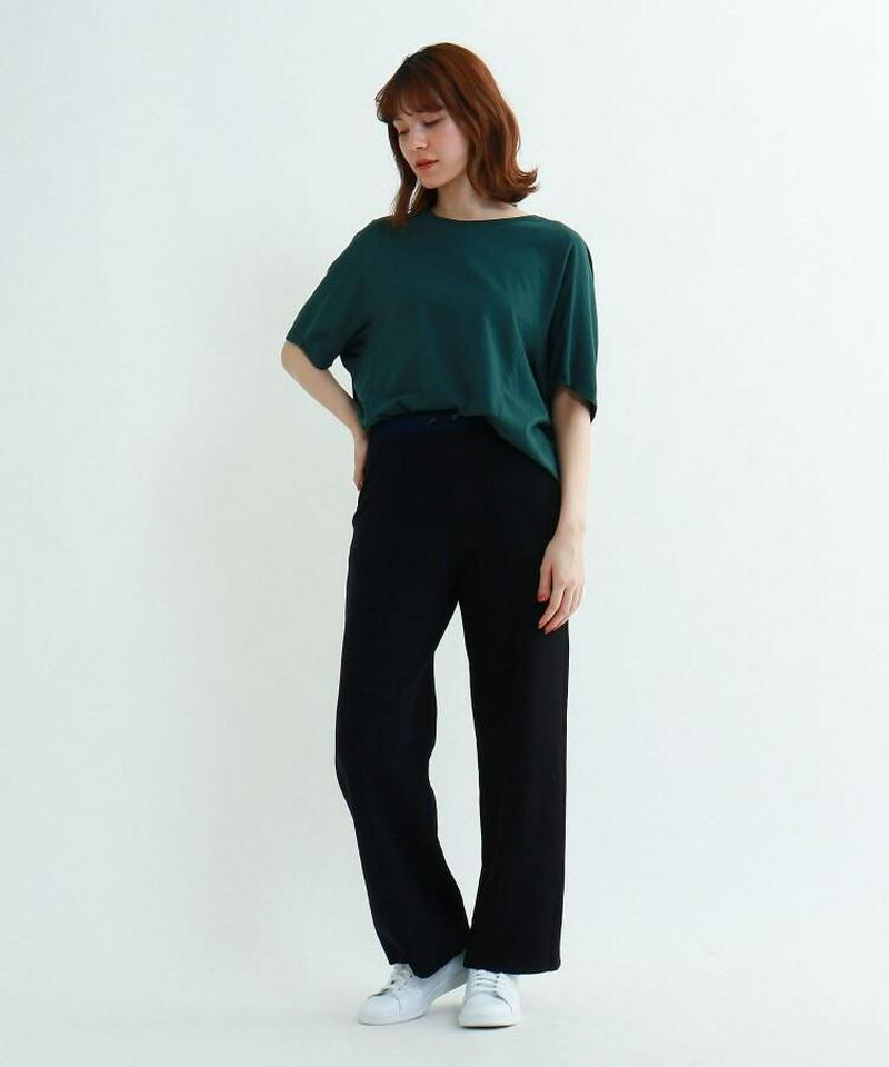 【ウォッシャブル】ラウンドヘム造形ビッグTシャツ