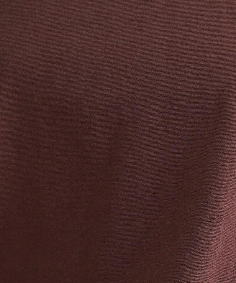 【ウォッシャブル】レイヤードスリーブコットンTシャツ