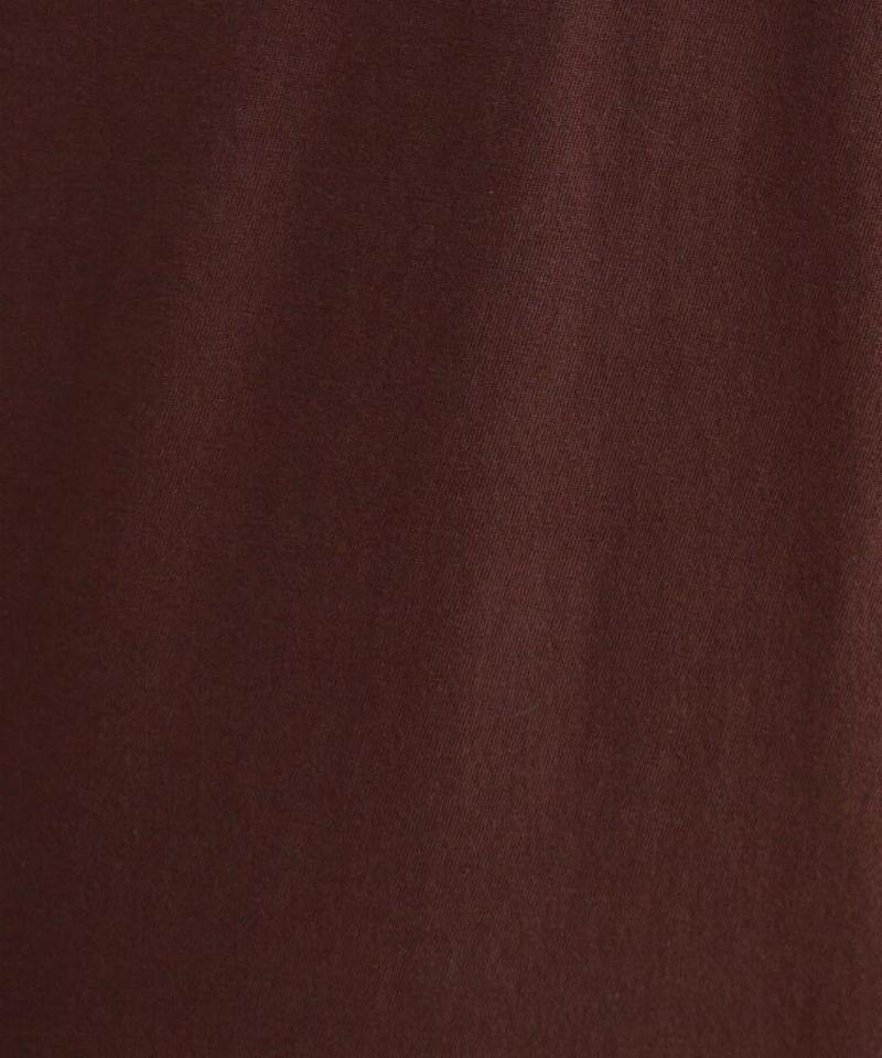 【ウォッシャブル】袖コンシャスTシャツロングワンピース