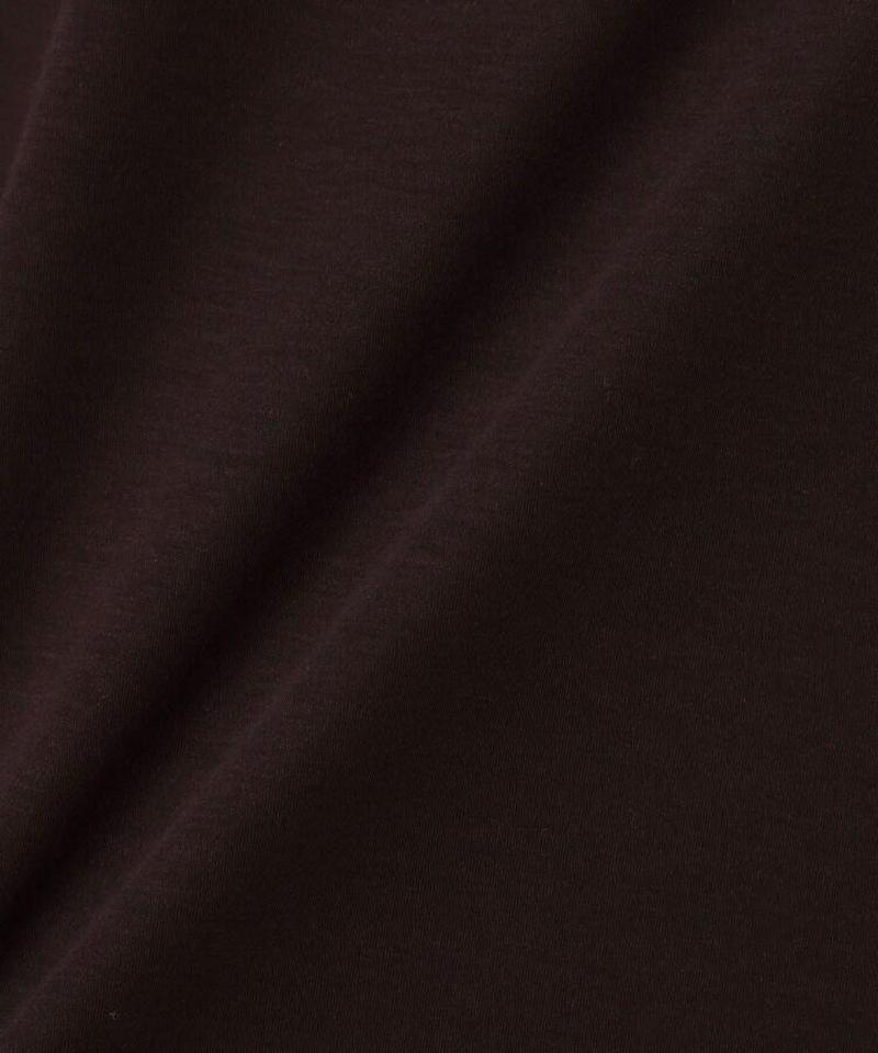 【洗える】バックレース チュールネックTシャツ