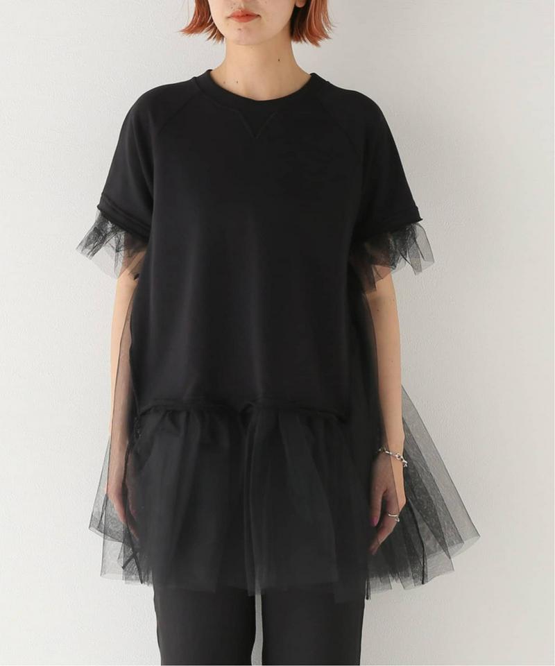 【MM6 Maison Margiela/エムエム６ メゾン マルジェラ】STUDIO TULLE TEE：Tシャツ