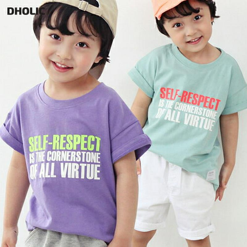 配色レタリング半袖Tシャツ p001623 キッズ 【3~8才】【tops】【韓国 ファッション トップス Tシャツ カットソー ラウンドネック ハーフスリーブ 半袖 ロゴ レタリング 子供 学生服 ジュニア服 ジュニア 春 夏】【KIDS】
