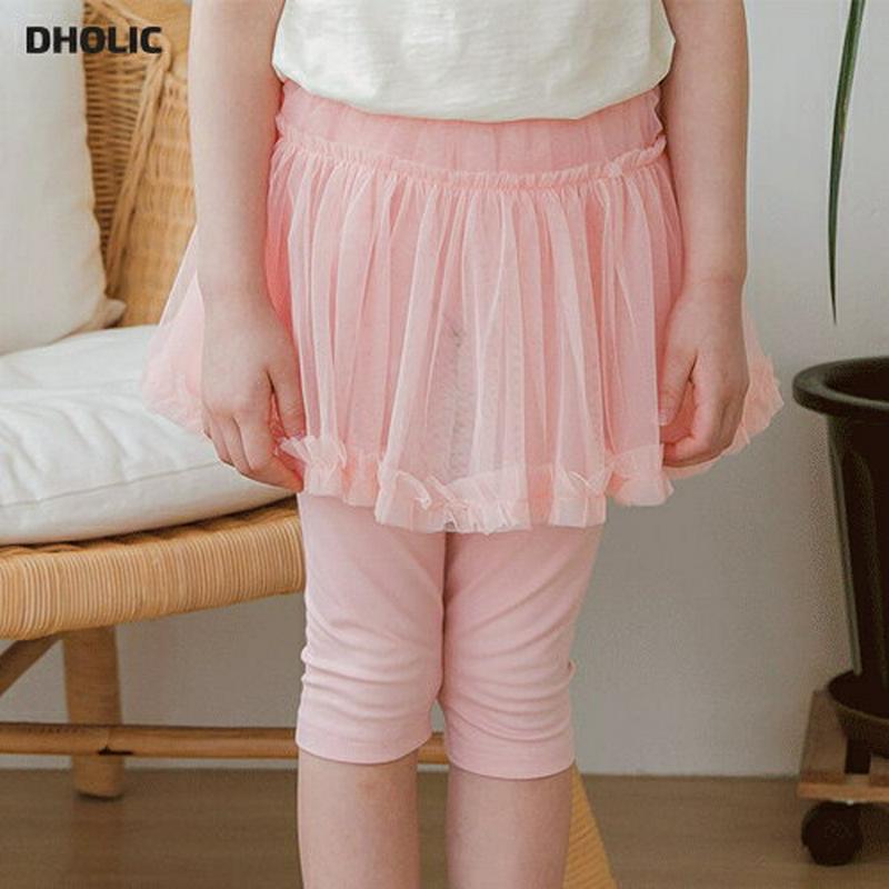 フリルチュールスカートレギンス p001837 キッズ 【3~8才】【pt】【韓国 ファッション ボトムス レギンス スカート 