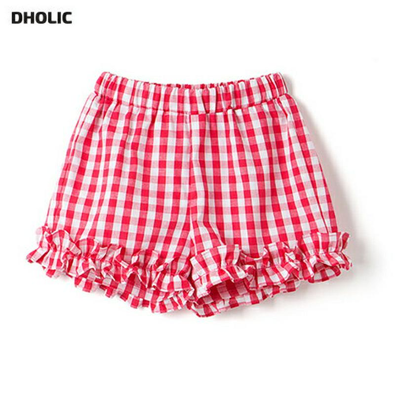 フリルヘムチェックパンツ・p002103 キッズ【3~8才】【pt】【パンツ ズボン ボトムス 短パン ショートパンツ チェック チェック柄 ギンガムチェック フリル 可愛い かわいい ガーリー 女の子 子供 こども 子供服 こども服】【KIDS】