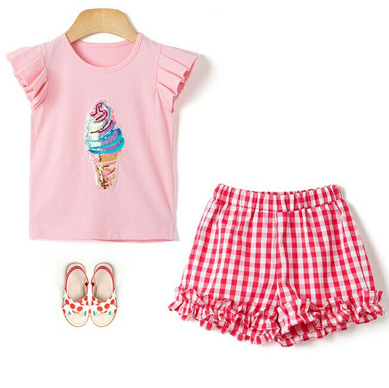 フリルヘムチェックパンツ・p002103 キッズ【3~8才】【pt】【パンツ ズボン ボトムス 短パン ショートパンツ チェック チェック柄 ギンガムチェック フリル 可愛い かわいい ガーリー 女の子 子供 こども 子供服 こども服】【KIDS】