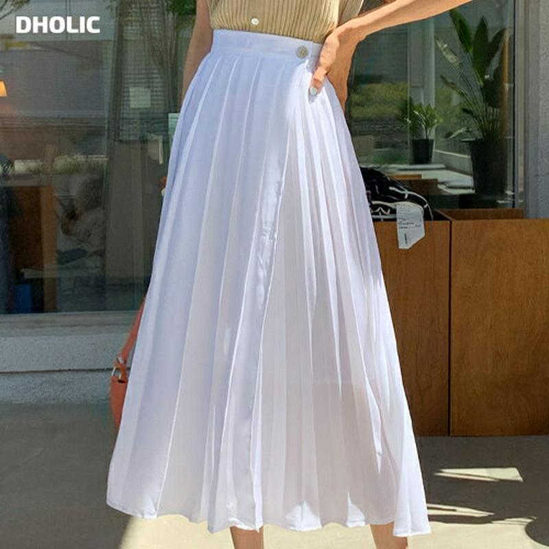 アンバランスプリーツスカート・全2色・b56029 レディース 【sk】【スカート ロング ロングスカート プリーツ プリーツス