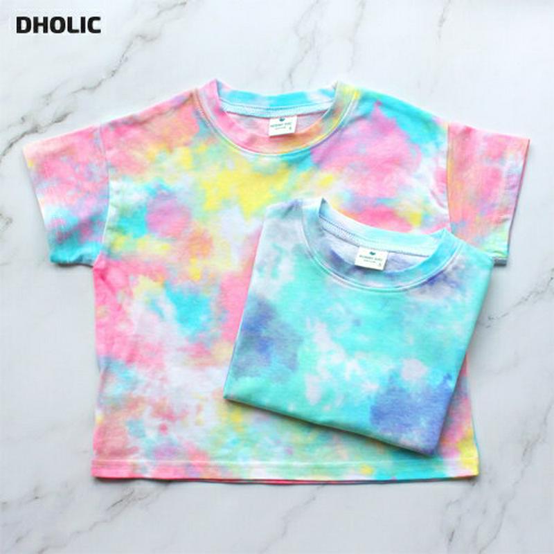 タイダイ半袖Tシャツ p001862 キッズ 【3~8才】【tops】【韓国 ファッション トップス Tシャツ カットソー ラウ