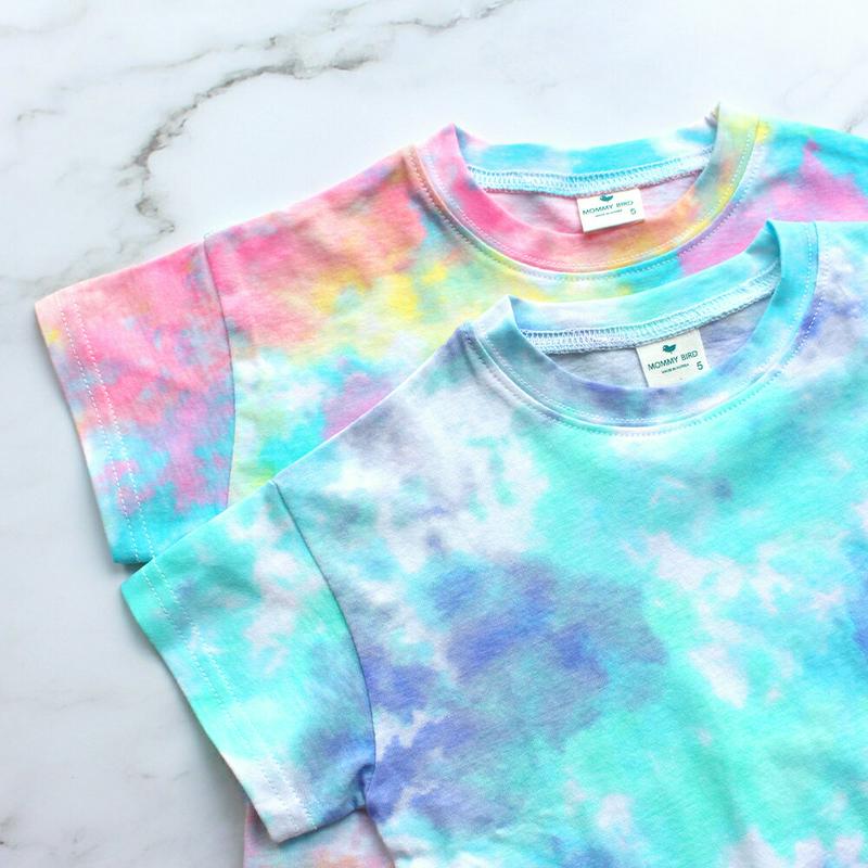 タイダイ半袖Tシャツ p001862 キッズ 【3~8才】【tops】【韓国 ファッション トップス Tシャツ カットソー ラウ