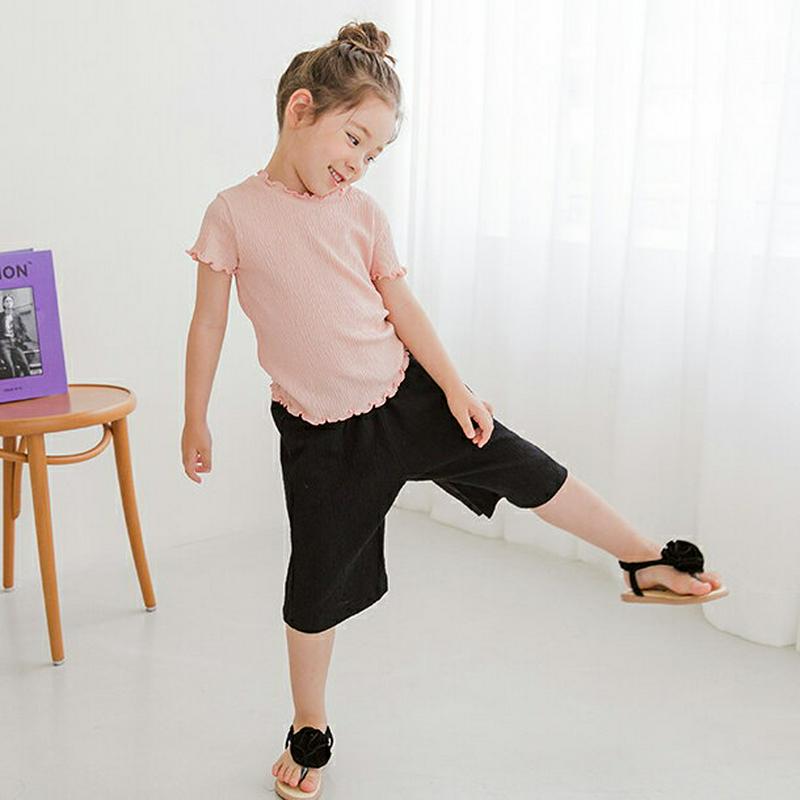 メロウTシャツ&パンツSET(ピンク)・p001910 キッズ【3~8才】【set】【セット set トップス Tシャツ メロウ