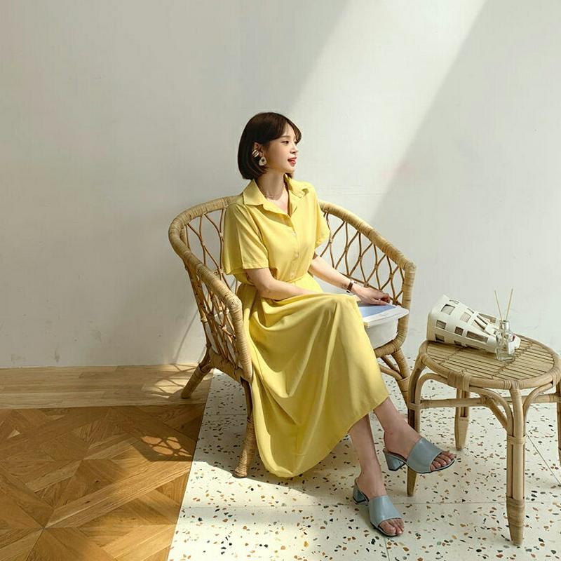 ストラップ付シャツワンピース・全3色・t56020 レディース 【ops】【ワンピース ミディ丈 ミディワンピース 半袖 シャツ