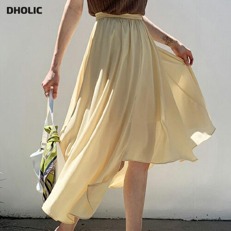 アンバランスフレアスカート・全3色・b56027 レディース 【sk】【スカート ミディ丈 ミディスカート アンバランス フレア