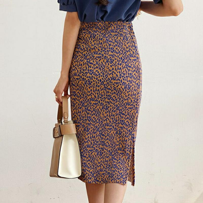 レオパードプリーツスカート・全3色・b56028 レディース 【sk】【スカート ミディ丈 ミディスカート レオパード ヒョウ柄