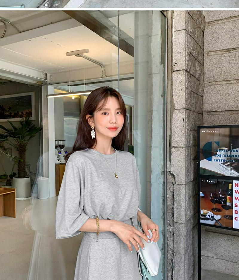 スウェット&スカートSET・全2色・b56021 レディース 【ops】【セットアップ setup トップス スウェット トレー