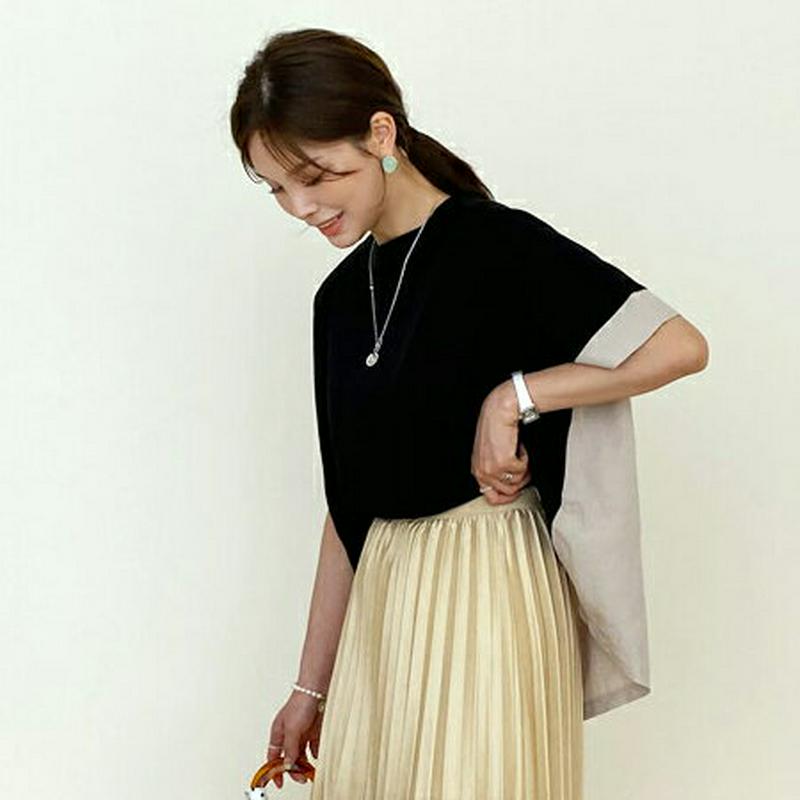 ラグランバックスリットTシャツ・全3色・b62223 レディース【tops】【トップス Tシャツ スリット ラグラン バックスリ