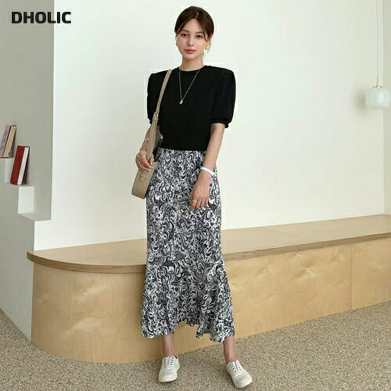 ペイズリー配色ワンピース・全2色・b62148 レディース【ops】【ワンピース ロング ロングワンピース 半袖 ペイズリー バ