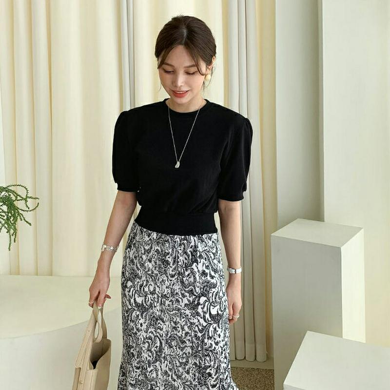 ペイズリー配色ワンピース・全2色・b62148 レディース【ops】【ワンピース ロング ロングワンピース 半袖 ペイズリー バ