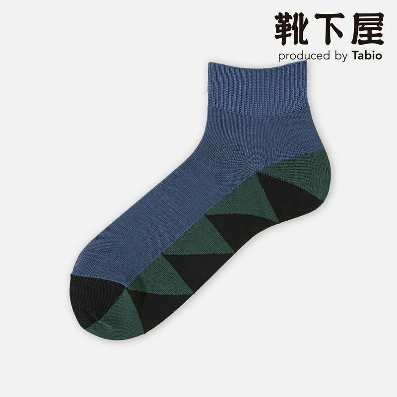 【全品送料無料★〜12/26 23:59迄】【あす楽】【Tabio MEN】 メンズ 足底トライアングルショート丈 / 靴下屋 靴下 タビオ くつ下 ソックス ショート メンズ 日本製 2112ka