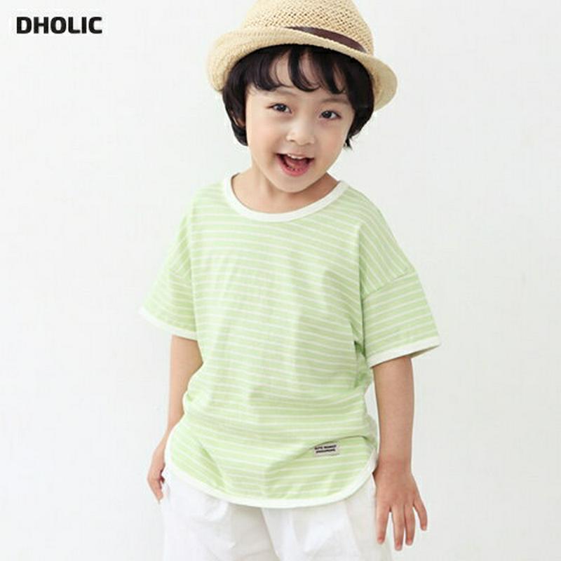 パステルボーダーTシャツ・p002223 キッズ【3~8才】【tops】【トップス Tシャツ ボーダー 柄 カジュアル パステル ラフ 女の子 男の子 子供 こども 子供服 こども服】【KIDS】