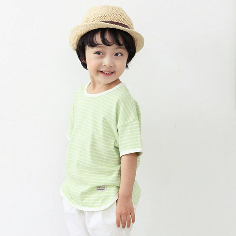パステルボーダーTシャツ・p002223 キッズ【3~8才】【tops】【トップス Tシャツ ボーダー 柄 カジュアル パステル ラフ 女の子 男の子 子供 こども 子供服 こども服】【KIDS】