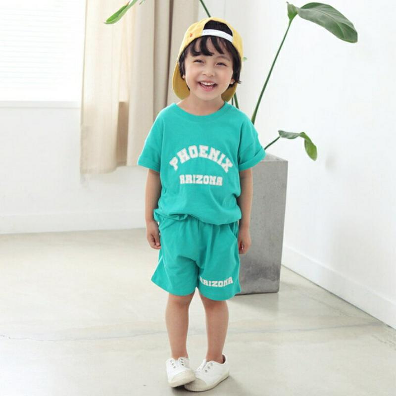 レタリング上下SET・p001622 キッズ【3~8才】【set】【トップス Tシャツ 半袖 ハーフスリーブ ロゴ ロゴT パンツ ズボン ボトムス カジュアル ラフ 女の子 男の子 子供 こども 子供服 こども服】【KIDS】