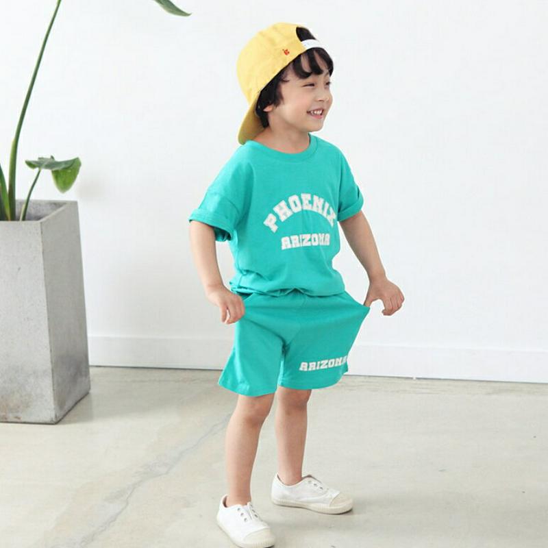 レタリング上下SET・p001622 キッズ【3~8才】【set】【トップス Tシャツ 半袖 ハーフスリーブ ロゴ ロゴT パンツ ズボン ボトムス カジュアル ラフ 女の子 男の子 子供 こども 子供服 こども服】【KIDS】