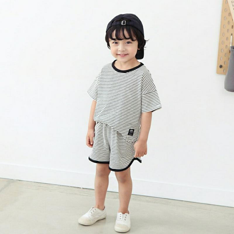 パッチボーダー上下SET・p002220 キッズ【3~8才】【set】【セットアップ トップス 半袖 ボーダー 柄 Tシャツ 短パン ショートパンツ パンツ ズボン ボトムス カジュアル ラフ 女の子 男の子 子供 こども 子供服 こども服】【KIDS】