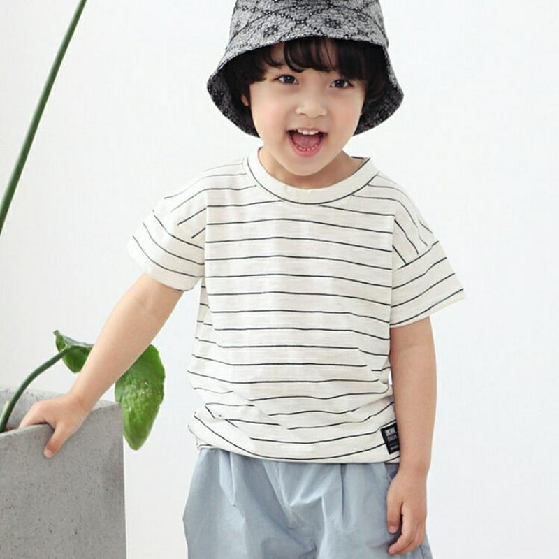 パッチボーダーTシャツ・p002221 キッズ【3~8才】【tops】【トップス Tシャツ ボーダー 柄 カジュアル ラフ 女の子 男の子 子供 こども 子供服 こども服】【KIDS】
