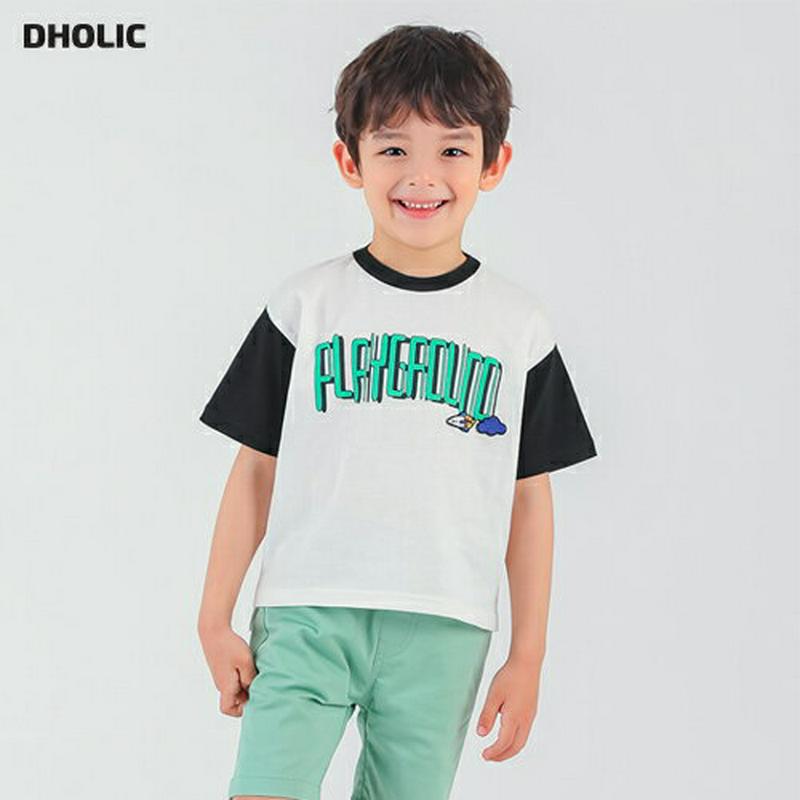 Playground半袖Tシャツ・p002065 キッズ【3~8才】【tops】【トップス Tシャツ 半袖 ロゴ ロゴT カジュアル ラフ 女の子 男の子 子供 こども 子供服 こども服】【KIDS】