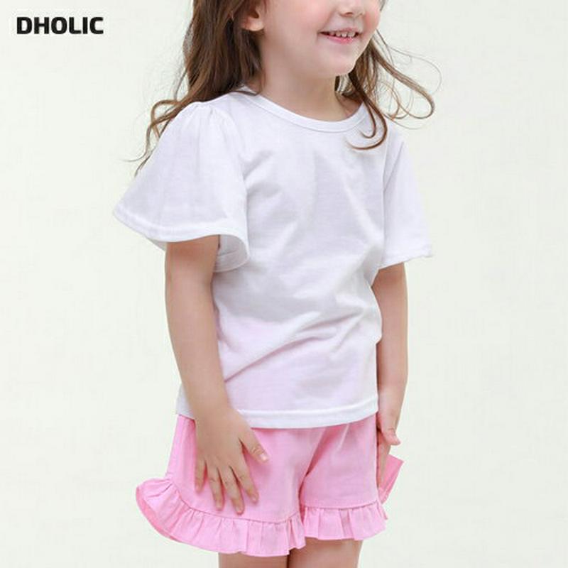 Tシャツ&フリルパンツSET・p002126 キッズ【3~8才】【set】【セット トップス Tシャツ フリル 短パン ショートパンツ パンツ ズボン 可愛い かわいい 女の子 子供 こども 子供服 こども服】【KIDS】