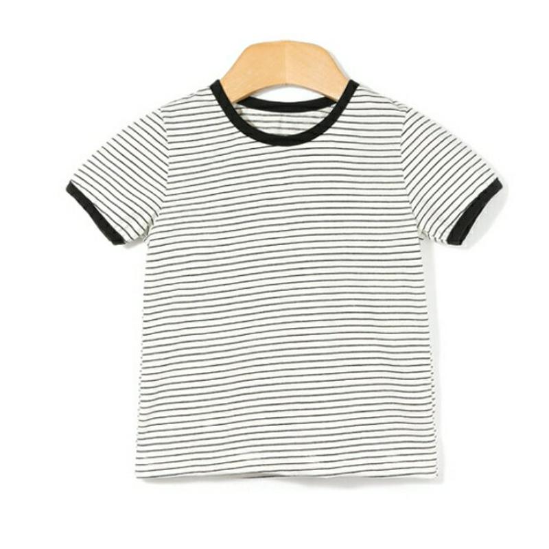 ボーダーTシャツ&パンツSET・p002125 キッズ【3~8才】【set】【セット トップス Tシャツ 半袖 ボーダー 柄 パンツ ズボン 無地 単色 カジュアル 女の子 男の子 子供 こども 子供服 こども服】【KIDS】