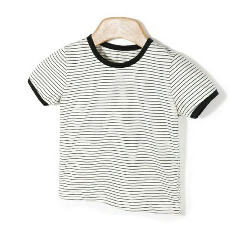 ボーダーTシャツ&パンツSET・p002125 キッズ【3~8才】【set】【セット トップス Tシャツ 半袖 ボーダー 柄 パンツ ズボン 無地 単色 カジュアル 女の子 男の子 子供 こども 子供服 こども服】【KIDS】