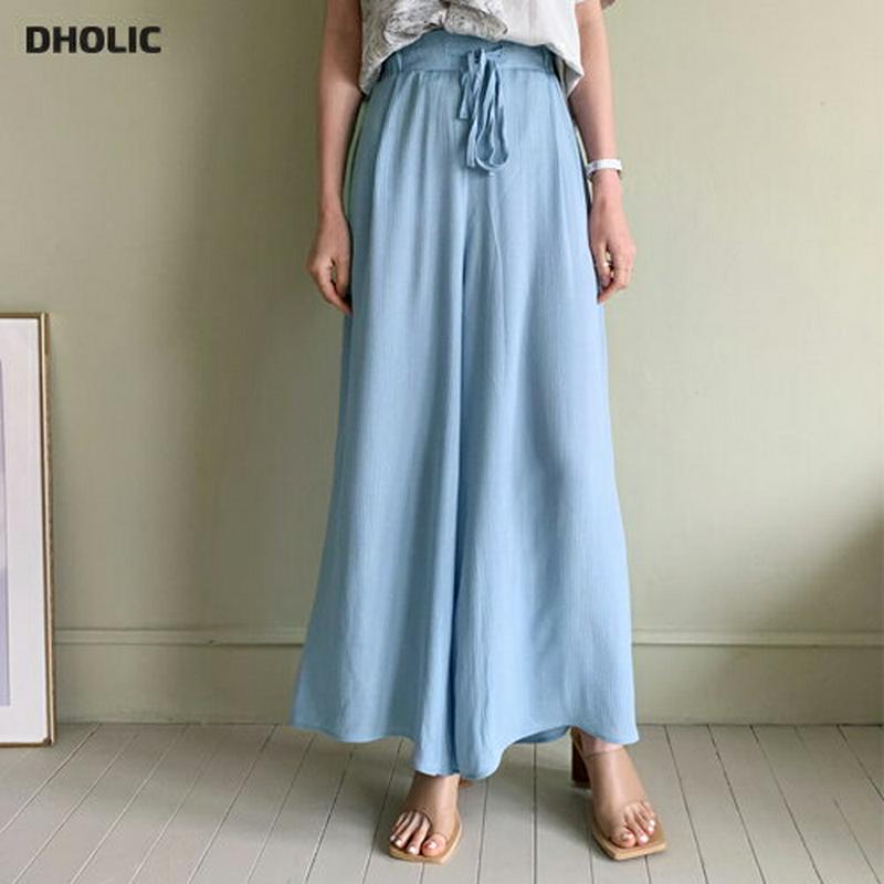 ドロストシフォンパンツ・全4色・t62213 レディース【pt】【パンツ ロングパンツ ズボン ボトムス シフォン ワイドパンツ