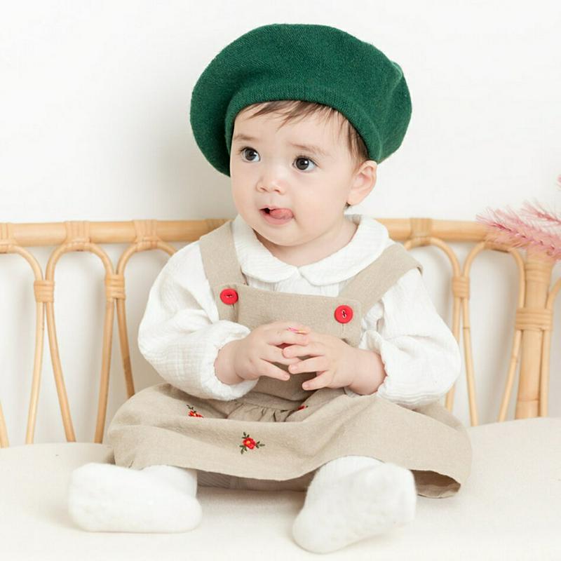 花刺繍サロペットスカート p001493 キッズ 【0~2才】【sk】【韓国 ファッション ボトムス スカート ジャンパースカート サロペット 花柄 刺繍 女の子 子供 子供服 乳幼児 ベビー用 ベビー服 赤ちゃん 出産祝い プレゼント 春 夏】【KIDS】