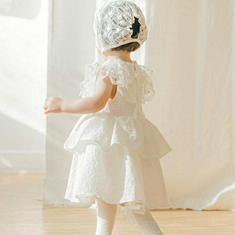 レースケープ付ワンピース p001489 キッズ 【0~2才】【ops】【ワンピース ラウンドネック ノースリーブ スリーブレス フレア ケープ レース ティアード セレモニー 子供 子供服 乳幼児 ベビー服 赤ちゃん 出産祝い プレゼント 春 夏】【KIDS】