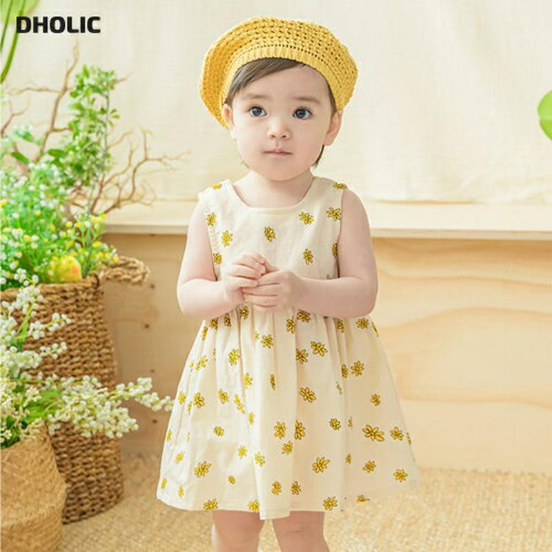 ノースリーブ花柄ワンピース p002086 キッズ 【0~2才】【ops】【韓国 ファッション ワンピース ラウンドネック ノースリーブ スリーブレス フレア パターン 花柄 子供 子供服 乳幼児 ベビー用 ベビー服 赤ちゃん 出産祝い プレゼント 春 夏】【KIDS】