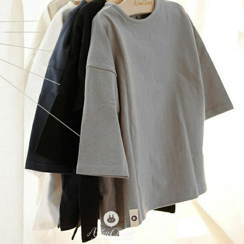 ボクシーフィットTシャツ p001962 キッズ 【0~2才】【tops】【トップス Tシャツ カットソー 長袖 ロング ワンピース チュニック 無地 ゆったり 子供 子供服 乳幼児 ベビー用 ベビー服 赤ちゃん 出産祝い プレゼント 春 夏】【KIDS】