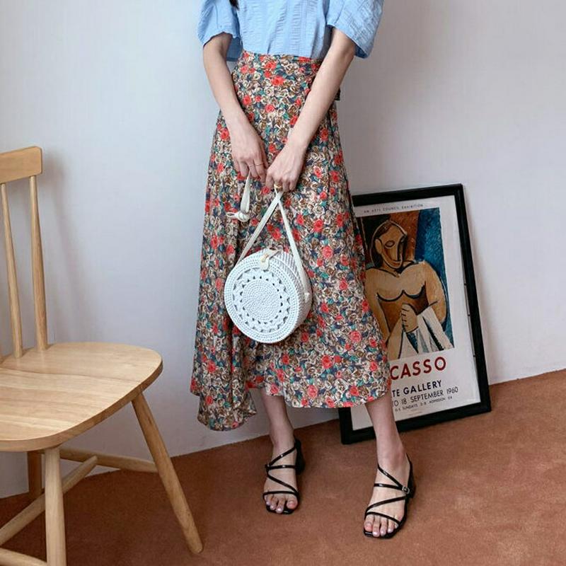 フローラルラップスカート・全3色・b59324 レディース 【sk】【スカート ロング ロングスカート　ラップスカート ラップデ